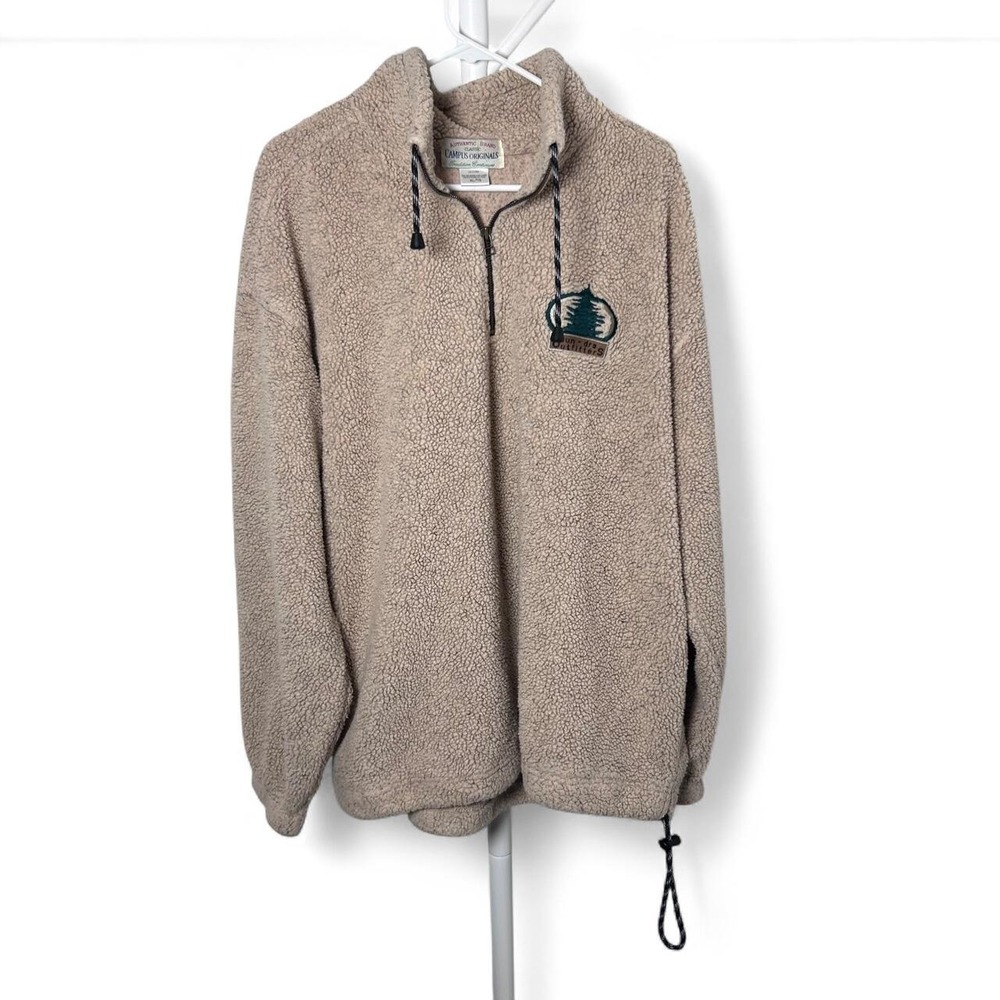 Vintage Campus Originals Tundra Outfitters Sherpa Quarter Zip Jacket in XL